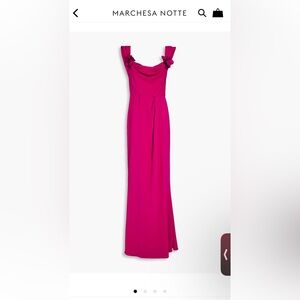 Marchesa Notte Pink Maxi Dress
